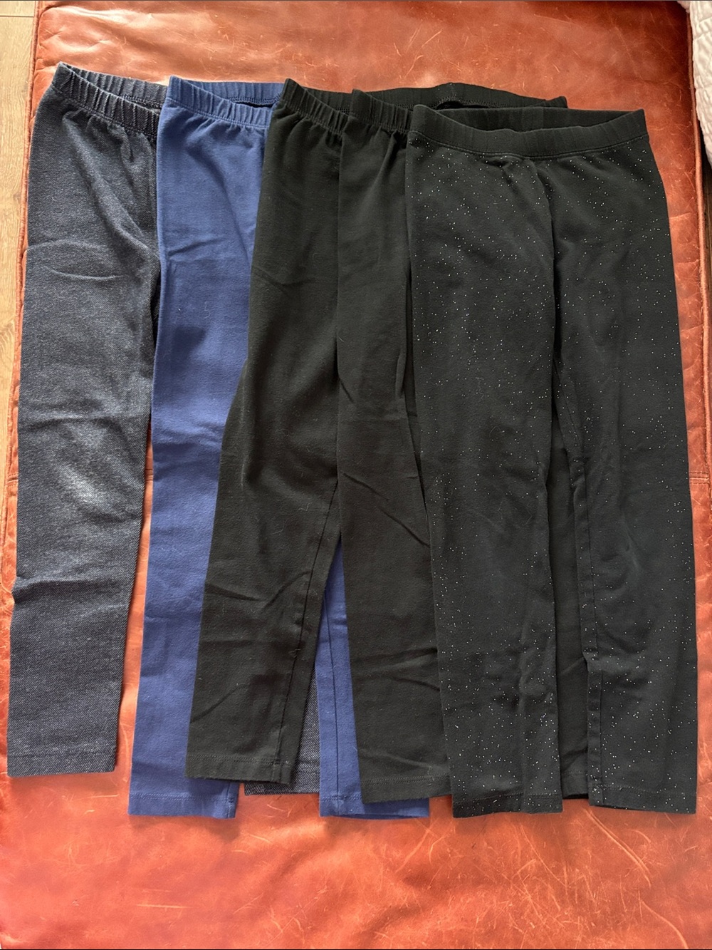 5 Piece Cat & Jack Kids Leggings Pack - Black, Navy, Charcoal
